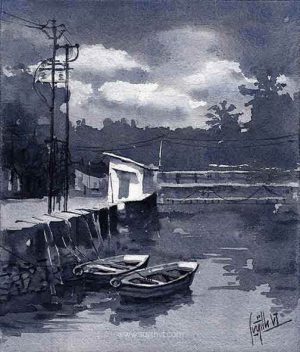 Sujith VT -Watercolor Monocolor