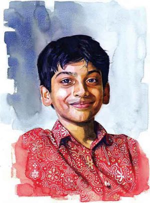 Sujith VT - watercolor portrait