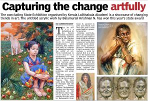 An article with my painting published in Deccan Chronicle